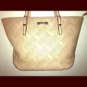 Authentic nine west Nude logo purse
